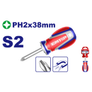 DESARMADOR PHILLIPS PUNTA MAGNETICA PH2 1-1/2 PULGADAS DE LARGO. EMTOP