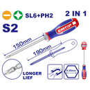 DESARMADOR 2 EN 1 DE PUNTA INTERCAMBIABLE DE 6 PULG, EMTOP, ESDRH2061