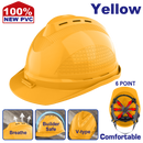 CASCO DE SEGURIDAD COLOR AMARILLO RANURAS DE VENTILACION REFUERZO SUPERIOR EN V. EMTOP