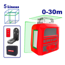 Nivel láser de 360 grados color verde de 30 metros ESLE2M05