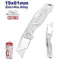 CUCHILLA PLEGABLE MANGO DE ALUMINIO, HOJAS INTERCAMBIABLES. EMTOP