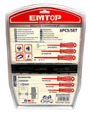 Juego de 6 desarmadores aislados, 1000 Voltios, Emtop, esstjs061