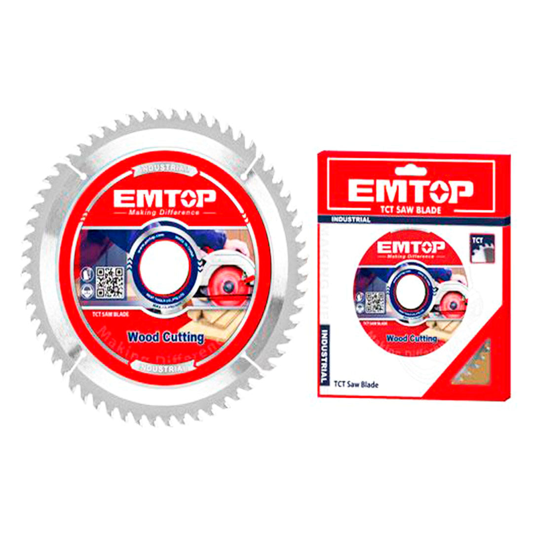 DISCO DE SIERRA, 7-1/4 PULG, 24 DIENTES, EJE DE 20MM, 25/32 PULG, PARA MADERA. MARCA EMTOP, ETCT1185112