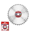 CUCHILLA PARA DESBROZADORA 9 PULGADAS 40 DIENTES EJE 25.4MM INCLUYE REDUCIDOR A 20MM. EMTOP