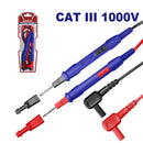 PUNTAS PARA MULTIMETRO 1000V CAT III, CABLE 100 CM. P/EDMR5310004 EDMR5410003 EDMR5110004 EDMR7610001 EDMR7610002. EMTOP