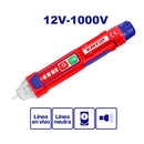 DETECTOR DE VOLTAJE SIN CONTACTO, 12V A 1,000V , CORRIENTE AC, INDICADOR DE LUZ LED Y SONIDO, AUTOAPAGADO. EMTOP