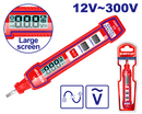 TESTER DIGITAL 12-300V LCD, ALARMA SONORA, LUMINOSA, AUTOAPAGADO, PILA AAA. EMTOP