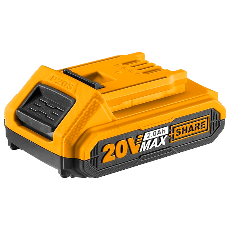 Batería de lithium de 2.0 amperios de 20 Voltios en marca INGCO, FBLI20011