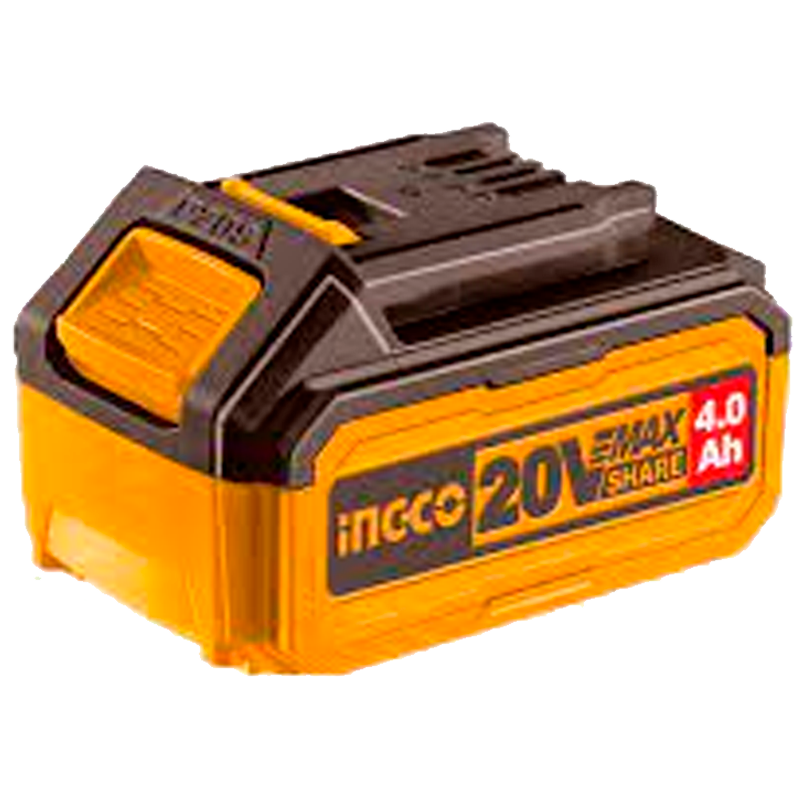 Batería de lithium de 4.0 amperios de 20 Voltios en marca INGCO, FBLI20021