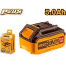 Batería de lithium de 5.0 amperios de 20 Voltios en marca INGCO, FBLI20031
