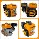 Motor estacionario a gasolina de 6.5 hp en marca INGCO, GEN1682