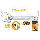 Llave ajustable de 10" en marca INGCO, HADW131102