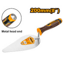 Cuchara para albañil de 8" con mango ergonómico en marca INGCO, HBT818