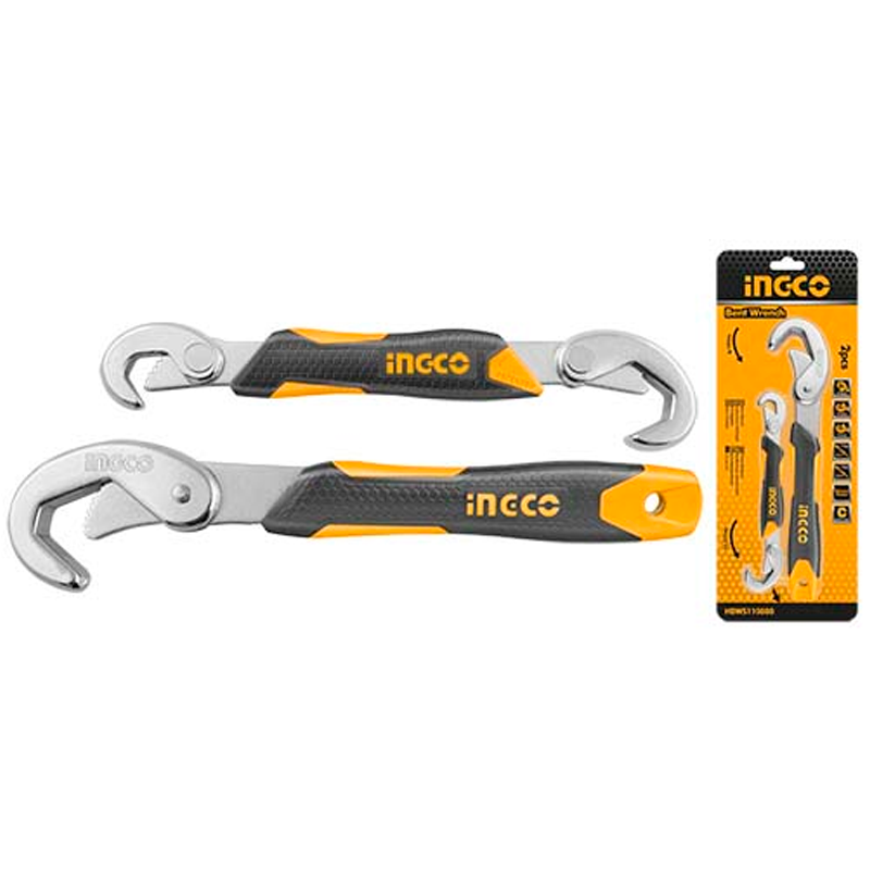 kit de llaves de cola ajustable en marca INGCO, HBWS110808