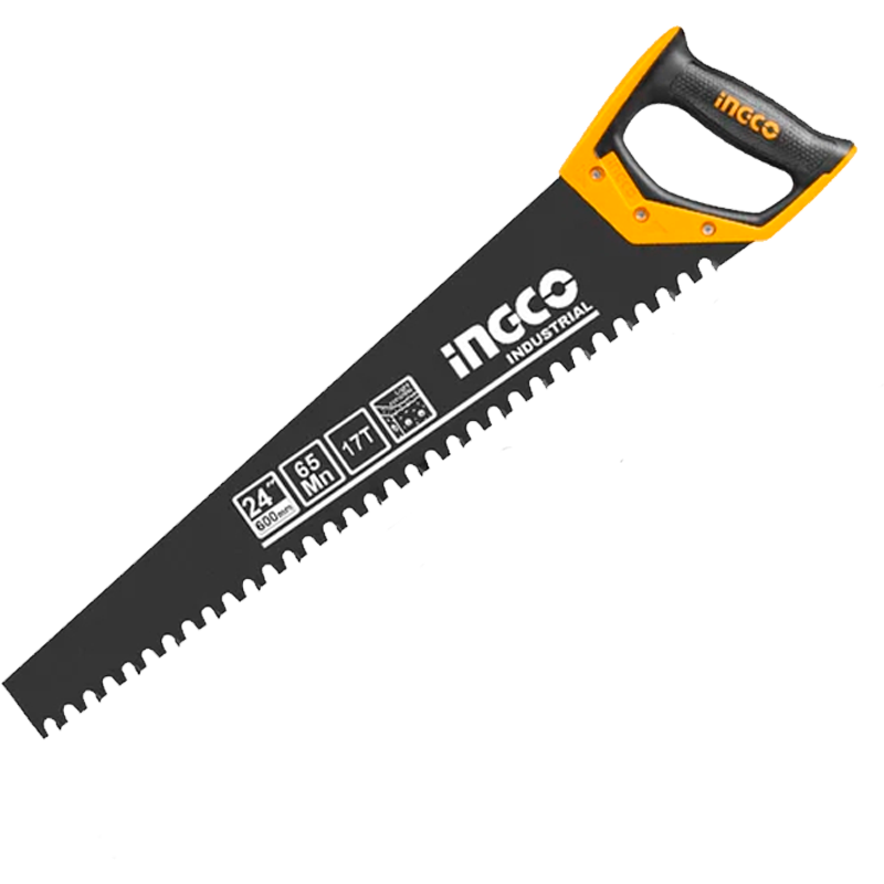 Serrucho de 24" para cortes en hormigon o ladrillo, dientes de tungsteno, en marca INGCO, HCBS016001