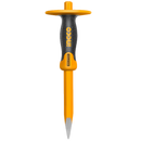 Cincel manual de punta con mango ergonómico, en marca INGCO, HCC850416