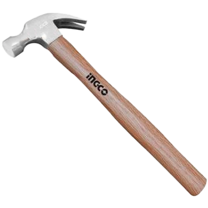 Martillo de 16onz mango de madera, en marca INGCO, HCH0416