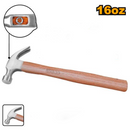Martillo de 16onz mango de madera, en marca INGCO, HCH0416