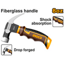 Mini martillo de 8onz reforzado en marca INGCO, HCH81008D