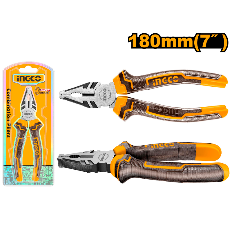 Alicate para electricista de 7"en marca INGCO, HCP08188