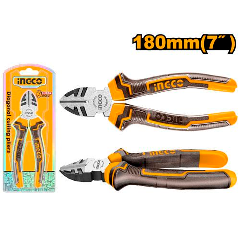 Alicate de corte diagonal de 7" en marca INGCO, HDCP08188