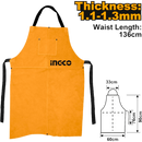 Delantal para soldador de cuero en marca INGCO,HGVA03