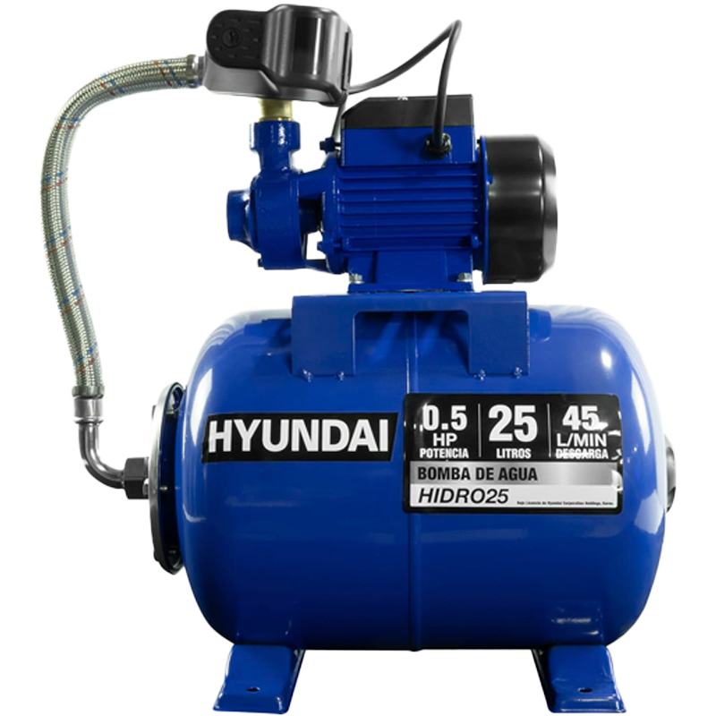 Bomba de agua eléctrica 0.5 Hp 25 Litros en marca HYUNDAI, HIDRO25