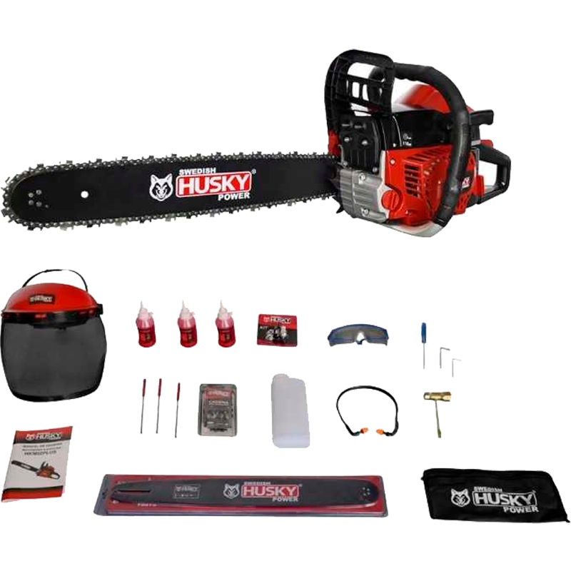 Motosierra a gasolina  20 pulgas en marca SWEDISH HUSKY, HKM52PLUS