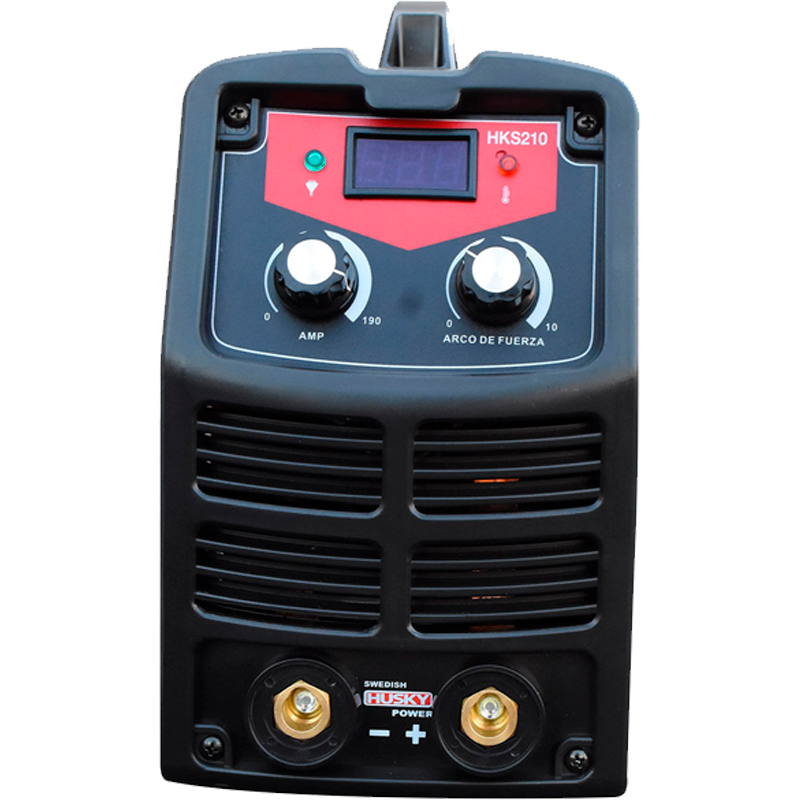 Soldadora inverter de 190amperios coneccion 110/220 voltios en marca SWEDISH HUSKY, HKS-210