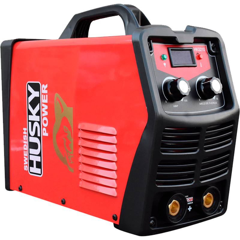 Soldadora inverter de 190amperios coneccion 110/220 voltios en marca SWEDISH HUSKY, HKS-210