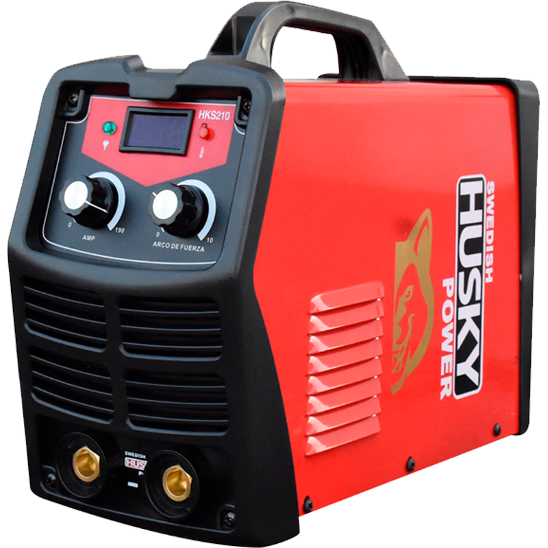 Soldadora inverter de 190amperios coneccion 110/220 voltios en marca SWEDISH HUSKY, HKS-210
