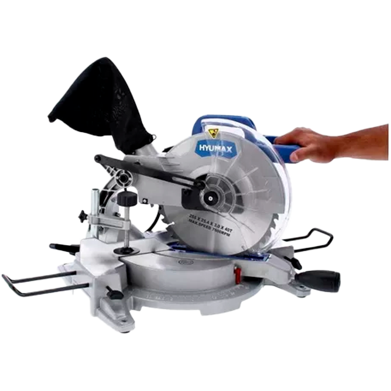 Sierra ingleteadora de 10 pulgadas en marca HYUMAX, HXMS15