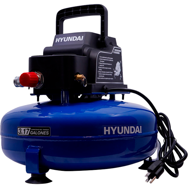 Mini compresor de 12 Litros, 1/3hp, en marca HYUNDAI, HYAC15