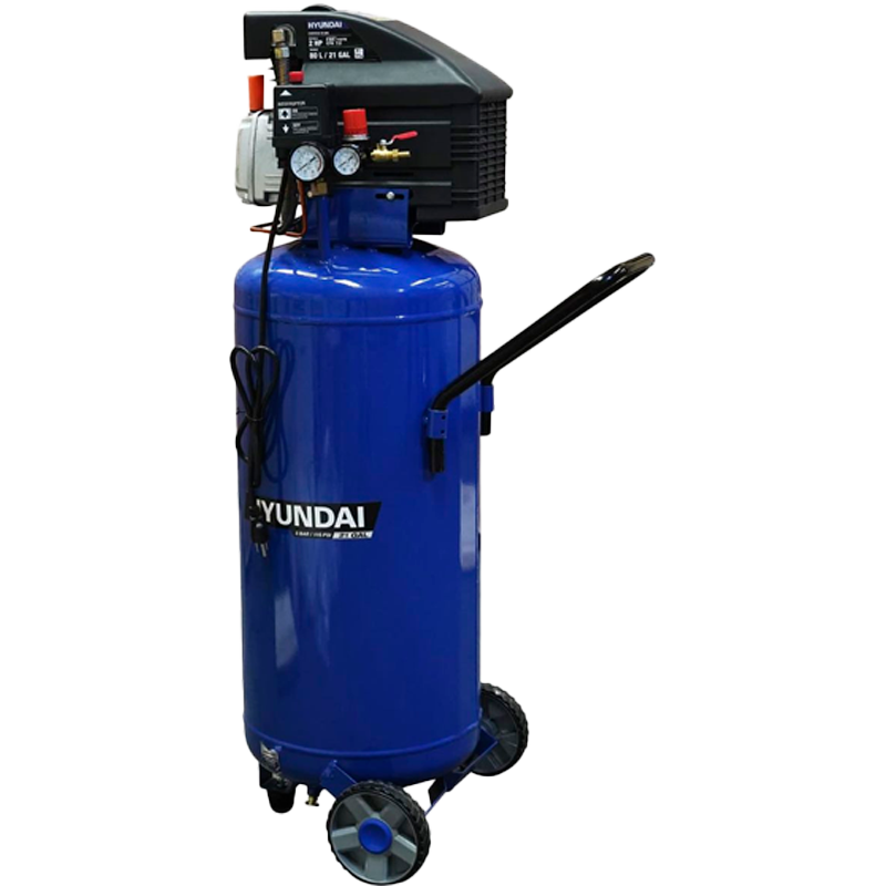 Compresor de 80 litros, 2 Hp, en marca HYUNDAI, HYAC80V