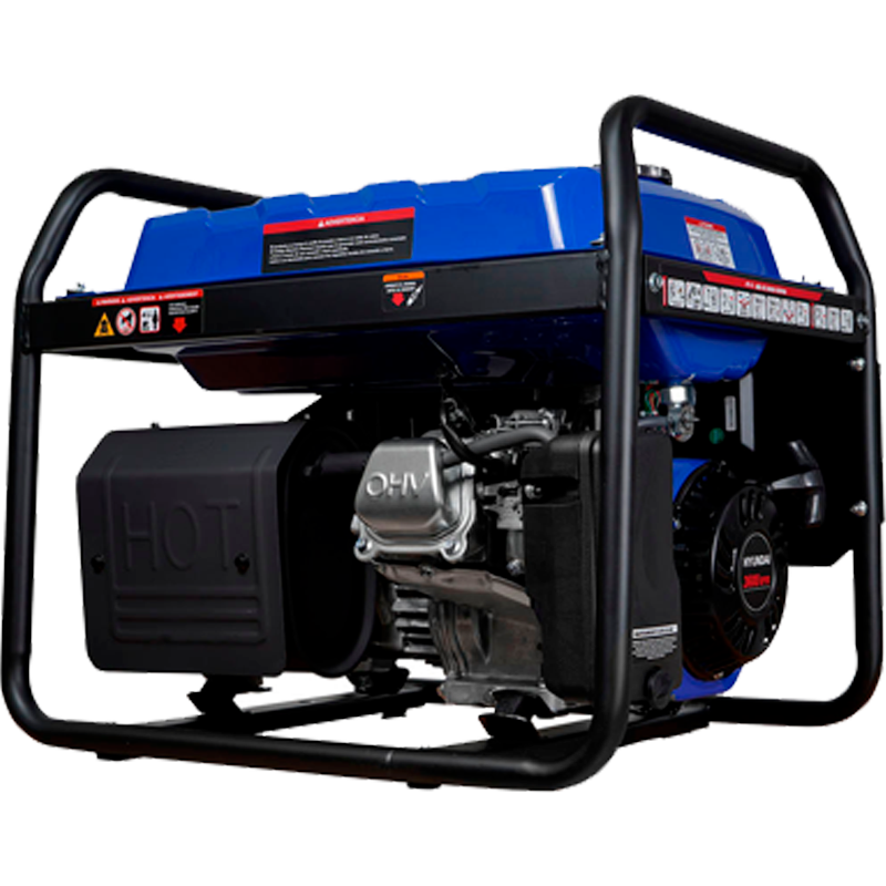 Generador de gasolina 3,000 Watts, en marca HYUNDAI, HYE3300
