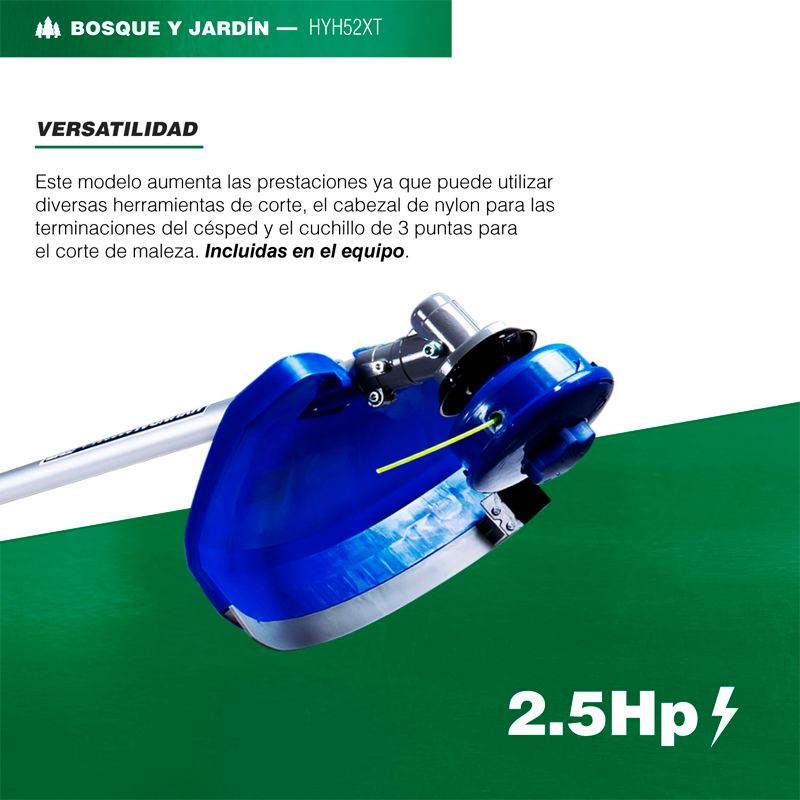 Chapeadora de 2.5 Hp, 2 tiempos en marca HYUNDAI, HYH52XT