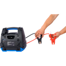 Arrancador de autos con compresor 12 voltios Corriente pico 1250 amperios en marca HYUNDAI, HYJS-1250