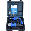 Combo de barreno percutor de 1/2" y esmeriladora 4 1/2" con accesorios y caja plastica, en marca HYUNDAI, HYK5000