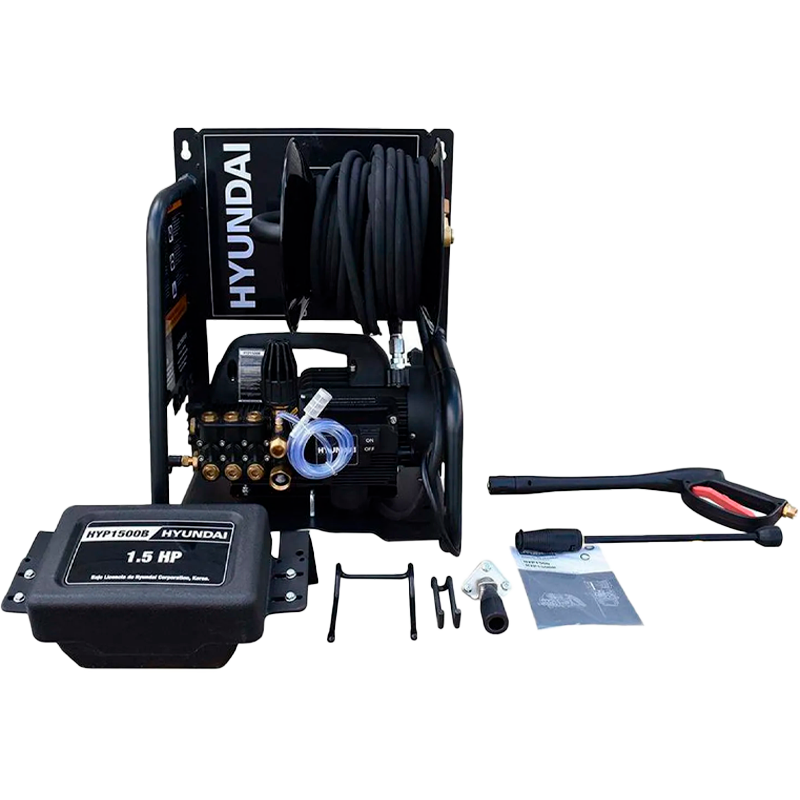 Hidrolavadora eléctrica, 1500psi con base en marca HYUNDAI, HYP1500B