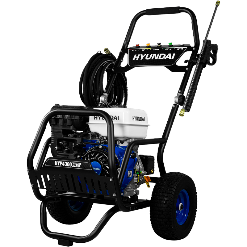 Hidrolavadora a gasolina 4200 Psi, 15 Hp, en marca HYUNDAI, HYP4300XT
