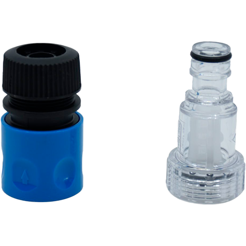 Juego de conectores rápido 1/2″ con filtro para hidrolavadora en marca HYUNDAI, HYPCR2