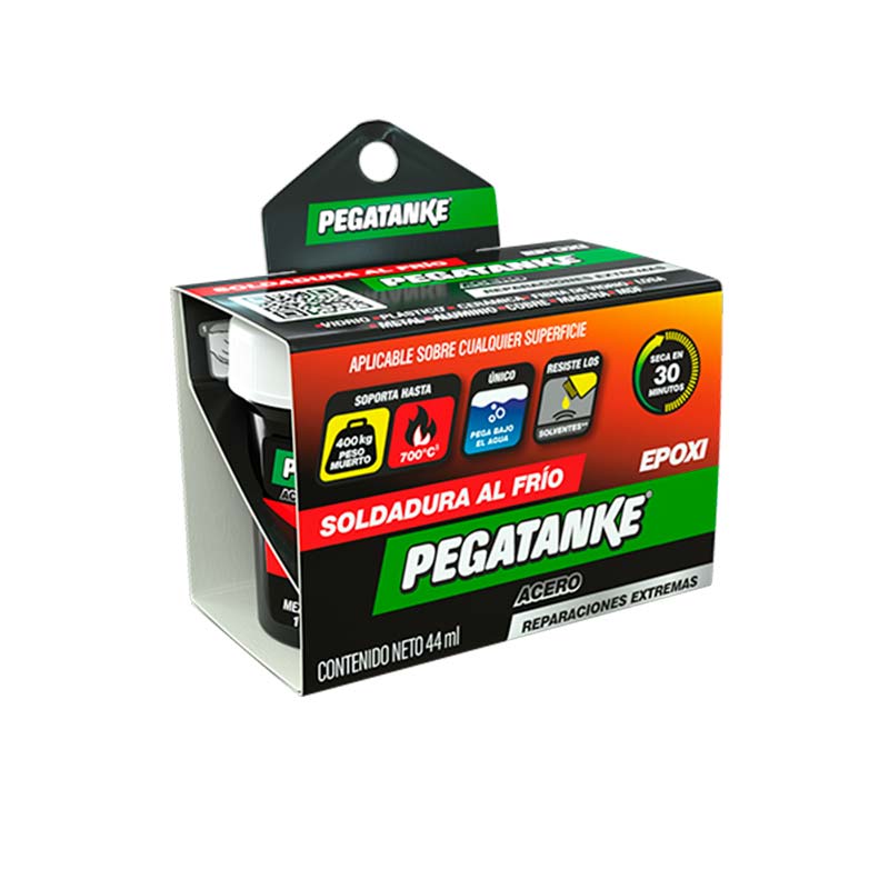 PEGAMENTO EPOXICO ACERO, 44 ML, PARA REPARACIONES EXTREMAS EN LA INDUSTRIA, PEGA BAJO AGUA. PEGATANKE, PVPT076