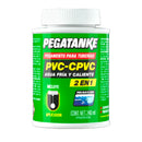 PEGAMENTO 2 EN 1 PVC-CPVC, 240ML, PARA UNION DE TUBERIAS DE AGUA FRIA Y CALIENTE, RESISTE ALTA TEMPERATURA. PEGATANKE