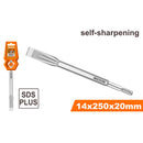 CINCEL PLANO SDS PLUS AUTOFILABLE 3/4 X 9-7/8 PLG. PARA CINCELADO EN CONCRETO. RICOTA.