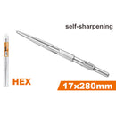 CINCEL PUNTA AUTOFILABLE ENCASTRE HEX 17 MM X 11 PLG. PARA CONCRETO. RICOTA.