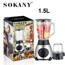 Licuadora de vaso de vidrio de 450 watts, SK-144, Sokany