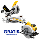 Sierra ingleteadora de 10 plgs telescópica con sierra circular gratis Stanley SM18-SC16