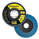 Discos de zirconio de 4 1/2 plgs, grano 60, Stanley, sta4060fz-br