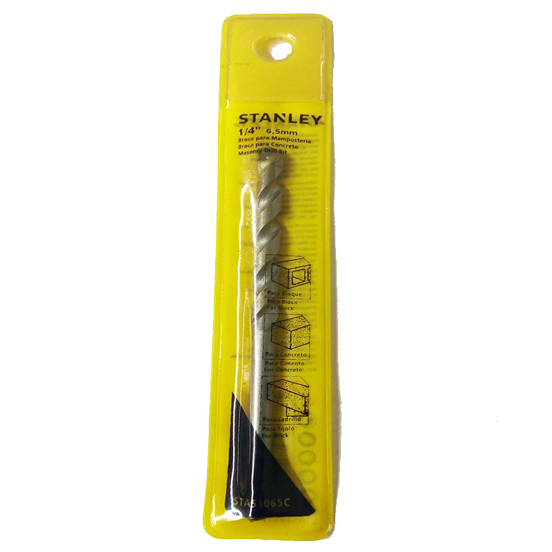 BROCA PARA CONCRETO DE 1/4PULG x 4PULG x 6PULG, STA53065C, STANLEY