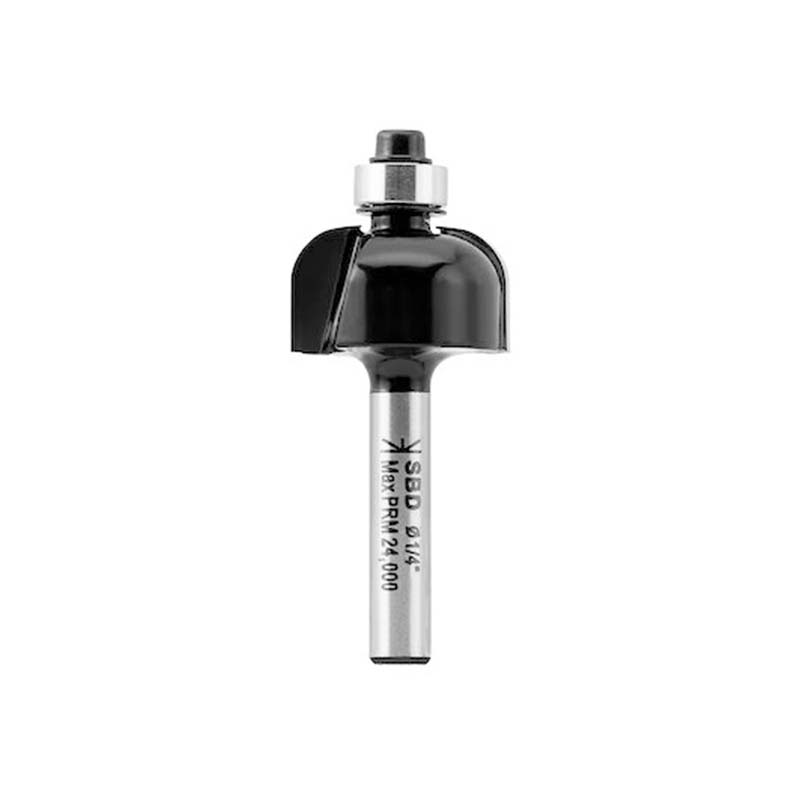 FRESA/CUCHILLA PARA ROUTER EJE DE 1/4, MEDIA CAÑA CON RODAMIENTO. MARCA STANLEY FATMAX, STA80308